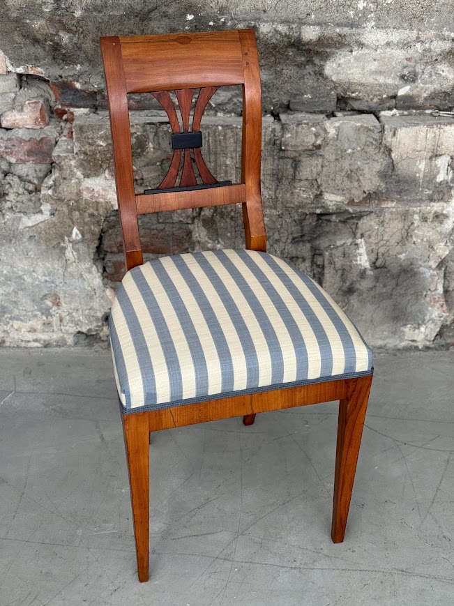 Biedermeier stol i hestehår trekk